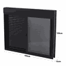 Janela de Alumínio Preto | Persiana Integrada | Linha Premium | Atlântica:A=1,20m x L=1,50m - 6