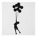 Ver imagem 1 de Adesivo Menino Balão Criança Decoração Quarto Sala Escola:preto