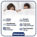 Ver imagem 4 de Cama Box Queen Bipartido Suede + Colchão Ortobom Airtech Molas Ensacadas 65x158x198 Cinza