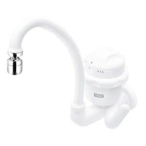 Torneira elétrica de cozinha bica alta 220V 5400W Clima Frio Fame