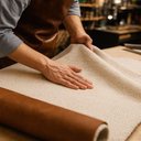 Ver imagem 2 de Sofá Coin 2 Lugares 200cm Caramelo Courino e Bouclé Sallar Home