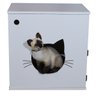Sanitário Banheiro Gatos Gatil Caixa de Areia Félix - Grande:branco - 3