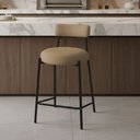 Ver imagem 1 de Banqueta Cozinha Alta com Encosto Industrial Preto Londres New Couro Flex D03 - D'Rossi