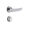 Ver imagem 1 de Fechadura para Porta de Entrada Cromo Acetinado 40mm com Roseta MZ920 Standard Papaiz