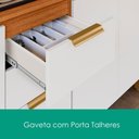 Ver imagem 5 de Balcão para Pia 3 Portas 2 Gavetas 120 cm MDF Bari Freijo Off Acetinado Poliman