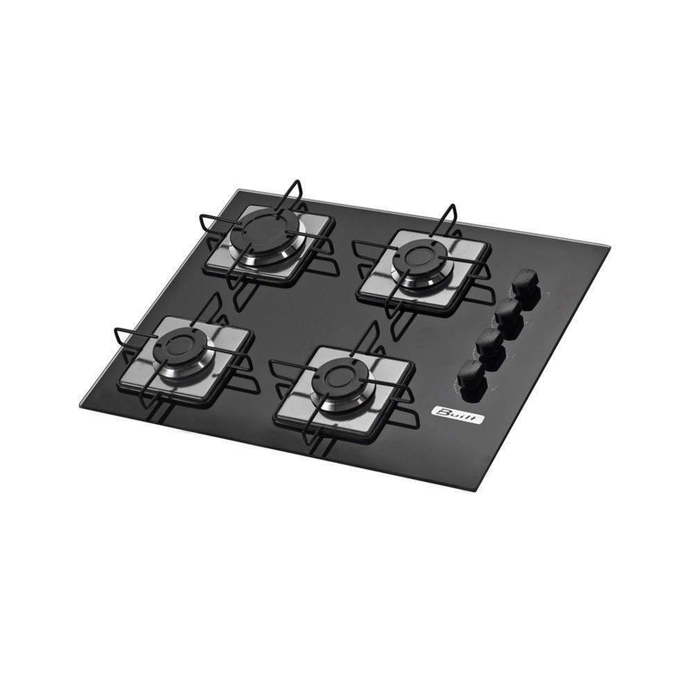 Fogão Cooktop 4 Bocas Soft Preto Built MadeiraMadeira