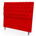 Ver imagem 5 de Cabeceira Estofada com Capitonê para Cama de Casal 160 Mirage Suede