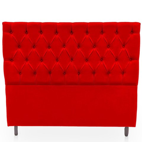 Cabeceira Estofada com Capitonê para Cama de Casal 160 Mirage Suede