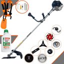 Ver imagem 1 de Roçadeira Robusta Anmax Cg430-b À Gasolina 43cc 1,7hp com 8 Opções de Corte + Óleo Stihl