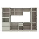 Ver imagem 3 de Cozinha Completa Fineze 12 Portas 4 Gavetas com Vidro 100% MDF Areia Hp - Henn