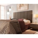 Ver imagem 1 de Painel Cabeceira de Cama Box Milão Casal 1,40 Marrom - Comprar Moveis em Casa