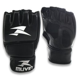 Luva de MMA Clinch MA - G/GG - Preto - Muvin LVM-200 - 1