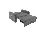 Ver imagem 3 de Sofá Cama Daiane Veludo Cinza E425 - Matrix