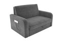 Ver imagem 2 de Sofá Cama Daiane Veludo Cinza E425 - Matrix
