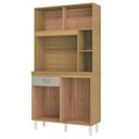Ver imagem 5 de Armário de Cozinha Compacta 90cm Parisi P11 Damasco/off White - Mpozenato