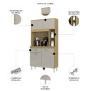 Ver imagem 3 de Armário de Cozinha Compacta 90cm Parisi P11 Damasco/off White - Mpozenato