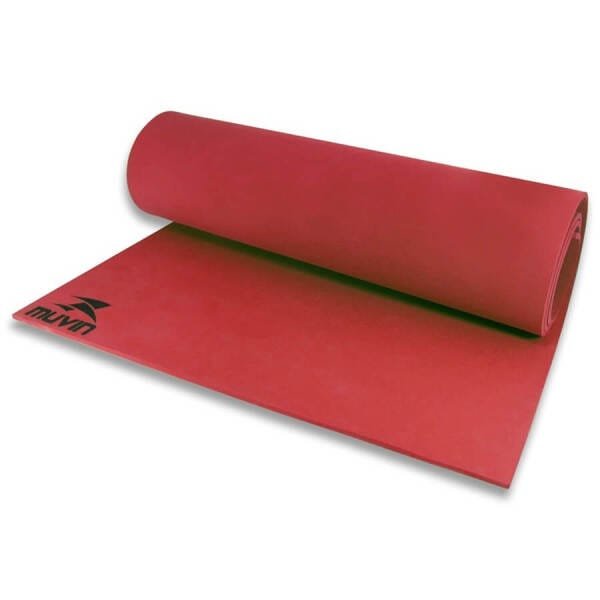 Tapete para Yoga em EVA – TPY-300 - 180cm x 60cm x 0,5cm - Vermelho - Muvin