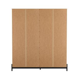 Guarda-roupas Madeira 178cm 4 Portas 4 Gavetas | Alla - 4