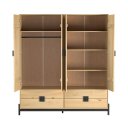Ver imagem 3 de Guarda-roupas Madeira 178cm 4 Portas 4 Gavetas | Alla