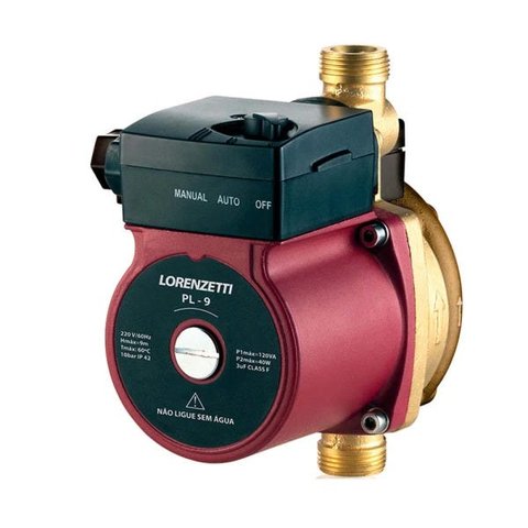 Pressurizador de água 127V PL-20 vermelho Lorenzetti