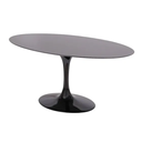 Ver imagem 2 de Mesa de Jantar Tulipa Saarinen Oval 120x80 Cm Tampo Laqueado Linn Design Decor Preto