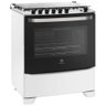 Fogão de Piso Electrolux 6 Bocas Full Glass 76Bs Branco Bivolt - 1