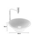 Ver imagem 2 de Kit Cuba Para Banheiro Lavatório Rimini Solução Completa Japi Branco