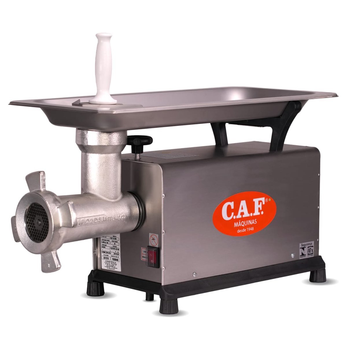 Moedor / Picador de Carnes 22, Inox 1,25cv, Bivolt - Caf | MadeiraMadeira