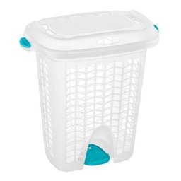 Cesto Plástico 44L Hydrus para Roupas com Tampa Cristal Sanremo - 1