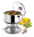 Ver imagem 7 de kit 2 Réchaud 7L Panela Aço Inox Para Buffet Forma