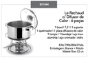 Ver imagem 2 de kit 2 Réchaud 7L Panela Aço Inox Para Buffet Forma
