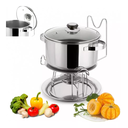 Ver mais imagens de kit 2 Réchaud 7L Panela Aço Inox Para Buffet Forma
