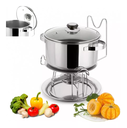 Ver mais imagens de kit 2 Réchaud 7L Panela Aço Inox Para Buffet Forma
