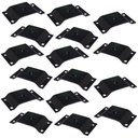 Ver imagem 6 de Kit 16 Chapinhas Elevada Fixação Pés Palito Rosca 5/16 Preto