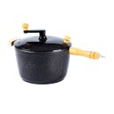 Ver imagem 1 de Pipoqueira Alumínio Preta Pipoca Doce Salgada 5100ml 24cm