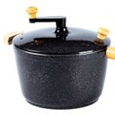 Ver imagem 2 de Pipoqueira Alumínio Preta Pipoca Doce Salgada 5100ml 24cm