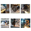 Ver imagem 5 de Disco de Corte para Metal Aço Inox Ferro Esmerilhadeira 115x1x22mm | Fertak | Kit 10 Un