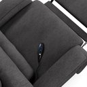 Ver mais imagens de Poltrona do Papai Sala de Cinema Reclinável Kylie Controle Power Elétrico USB Linho Chumbo G23 Gran
