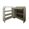 Balcão Caixa + Expositor Vidro 100% Mdf Branco Desmontado - Suprema Móveis - 2