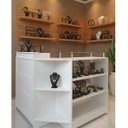 Ver imagem 2 de Balcão Caixa + Expositor Vidro 100% Mdf Branco Desmontado - Suprema Móveis