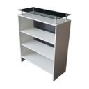 Ver imagem 4 de Balcão Caixa + Expositor Vidro 100% Mdf Branco Desmontado - Suprema Móveis