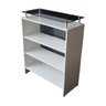 Balcão Caixa + Expositor Vidro 100% Mdf Branco Desmontado - Suprema Móveis - 3