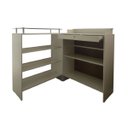 Ver imagem 3 de Balcão Caixa + Expositor Vidro 100% Mdf Branco Desmontado - Suprema Móveis