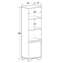 Ver imagem 2 de Rack com Painel e Estante em Mdp Branco com Siena