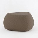 Ver imagem 2 de Puff Orgânico Decorativo 75cm Orbis Bouclé Marrom - Nexta Casa