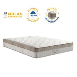 Colchão de Molas Ensacadas Pillow In Anjos Premium Dream Queen 158cm - 3