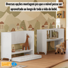 Mini Berço com Colchão Multiuso 5 em 1 Mesa Aparador Infantil Quarto Bebê - 6
