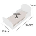 Ver imagem 5 de Mini Cama Adesivada Infantil 100%MDF Aranha com Colchão Incluso