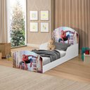 Ver imagem 2 de Mini Cama Adesivada Infantil 100%MDF Aranha com Colchão Incluso