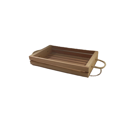 Caixote de Feira Alça de Corda 30x18x05 Kit 2 Unidades